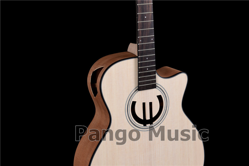 41 Inch Solid Spruce Top DIY Acoustic Guitar Kit with Euro Sound Hole (PFA-991)