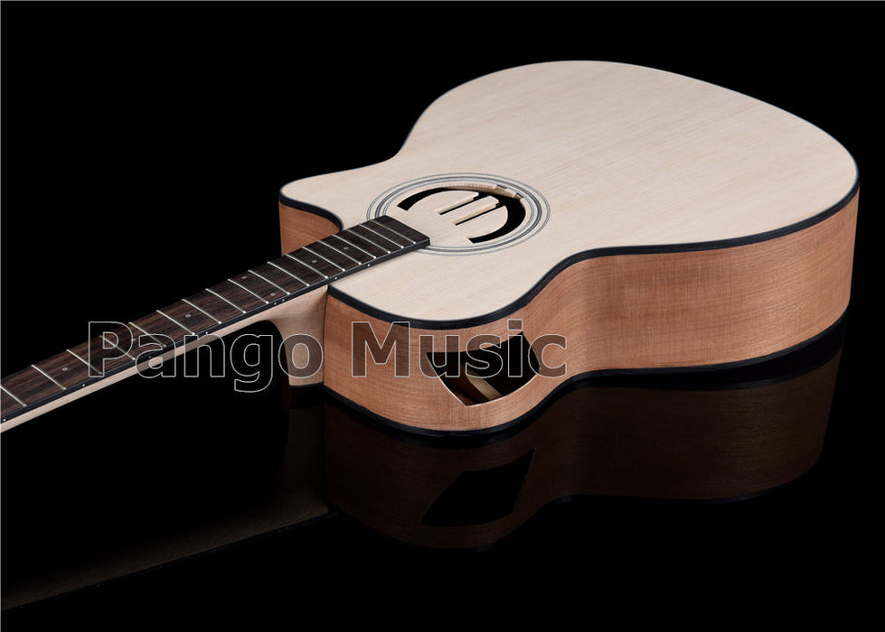 41 Inch Solid Spruce Top DIY Acoustic Guitar Kit with Euro Sound Hole (PFA-991)