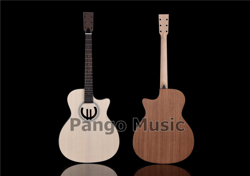 41 Inch Solid Spruce Top DIY Acoustic Guitar Kit with Euro Sound Hole (PFA-991)