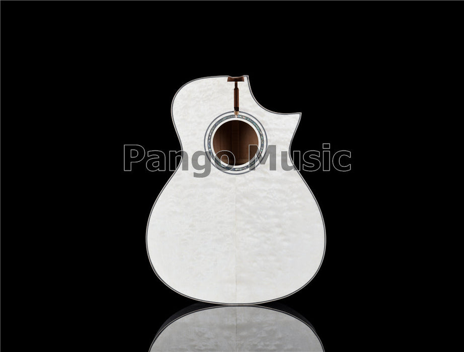 41 Inch Solid Spruce Top DIY Acoustic Guitar Kit with Quilted Maple Veneer (PFA-989)