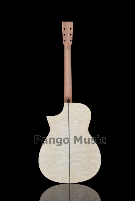 41 Inch Solid Spruce Top DIY Acoustic Guitar Kit with Quilted Maple Veneer (PFA-989)