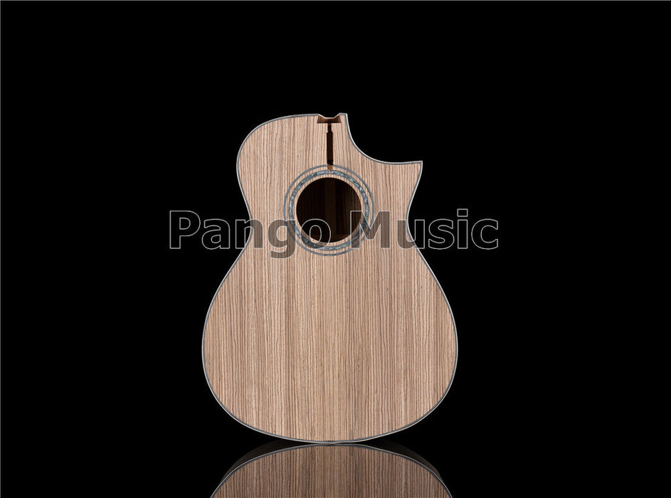 41 Inch Solid Spruce Top DIY Acoustic Guitar Kit with Zebrawood Veneer (PFA-990)