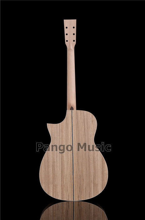 41 Inch Solid Spruce Top DIY Acoustic Guitar Kit with Zebrawood Veneer (PFA-990)