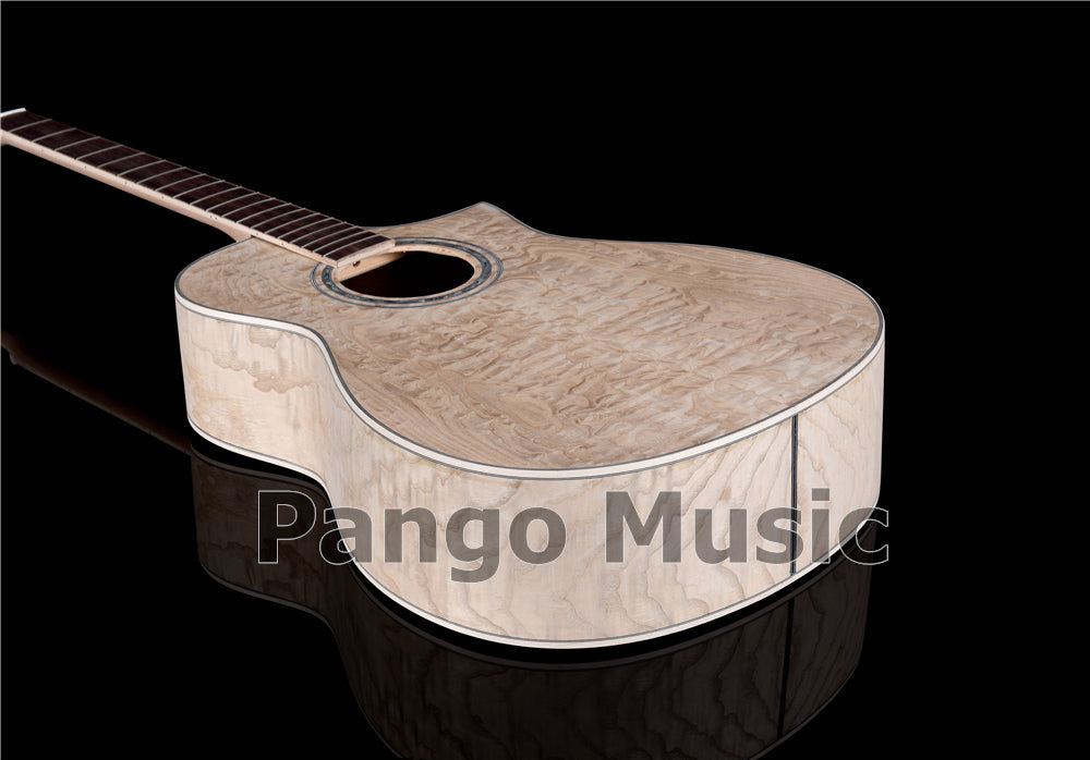 41 Inch Solid Spruce Top DIY Acoustic Guitar Kit with Ash Veneer (PFA-988)