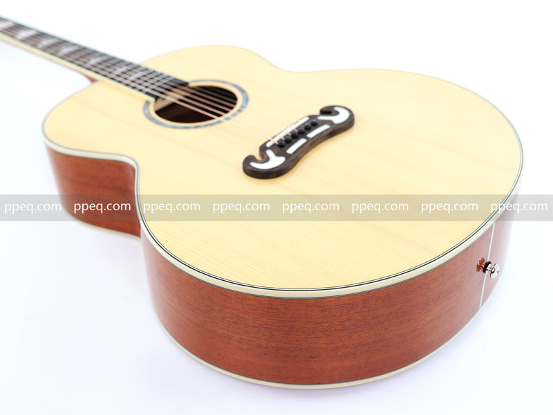 42-Inch Solid Spruce Top Glossy Finish Acoustic Guitar (JY-42N)