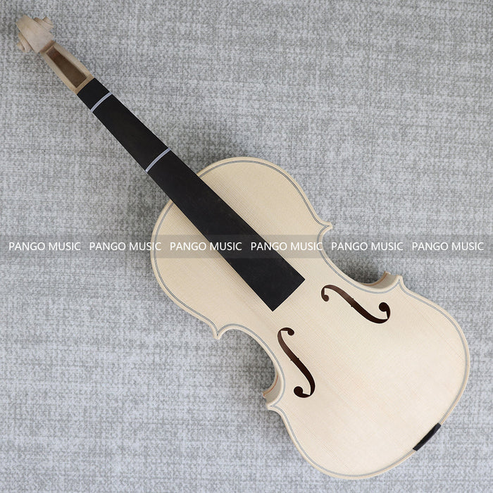 4/4 Solid Spruce Top/ Italy Solid Flamed Maple Back & Sides DIY Violin Kit (PVL-901)