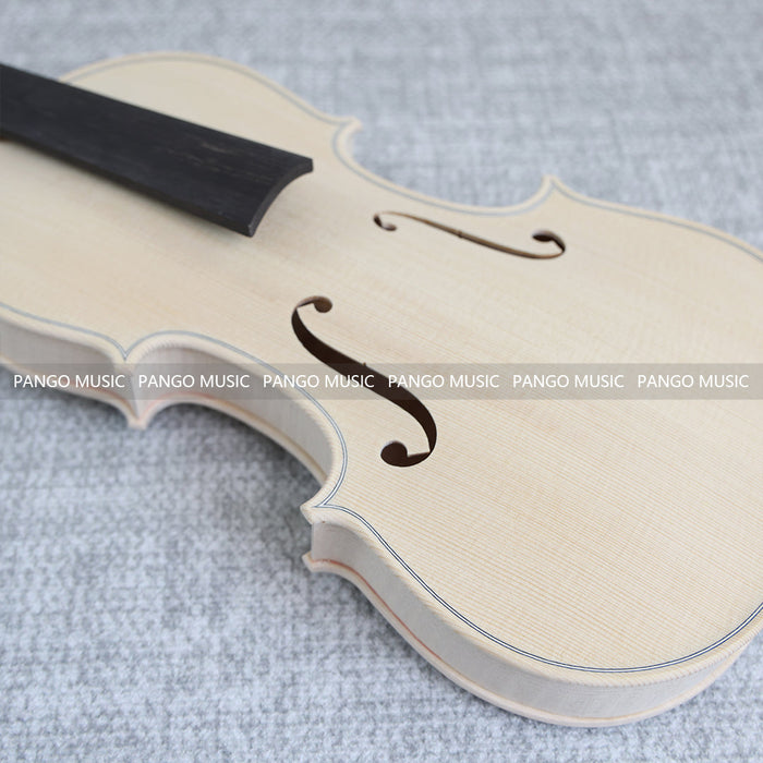 4/4 Solid Spruce Top/ Italy Solid Flamed Maple Back & Sides DIY Violin Kit (PVL-907)