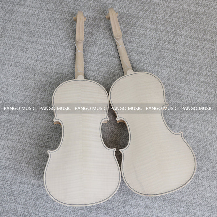 4/4 Solid Spruce Top/ Italy Solid Flamed Maple Back & Sides DIY Violin Kit (PVL-907)