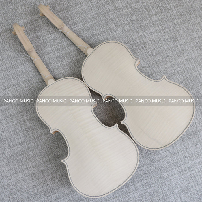 4/4 Solid Spruce Top/ Italy Solid Flamed Maple Back & Sides DIY Violin Kit (PVL-907)