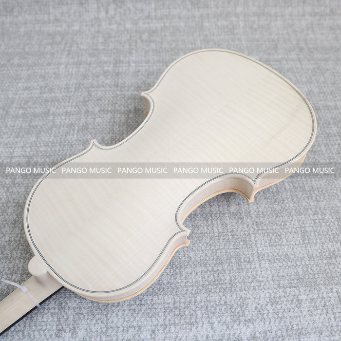 4/4 Solid Spruce Top/ Italy Solid Flamed Maple Back & Sides DIY Violin Kit (PVL-907)