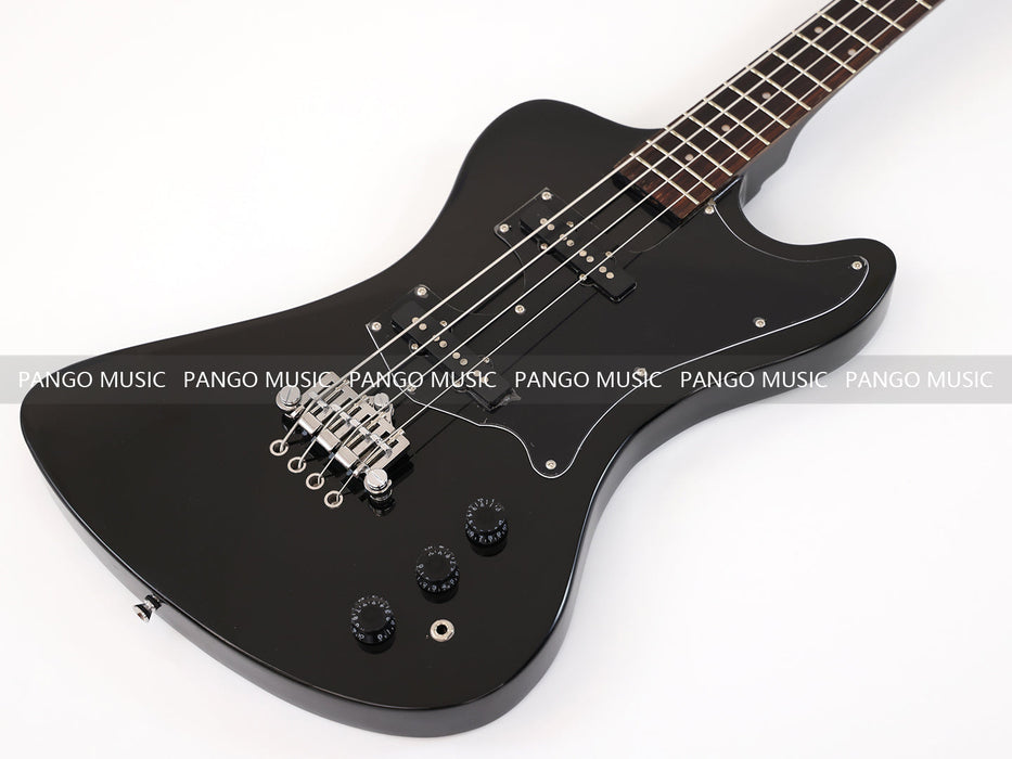 4 Strings All Black Electric Bass Guitar (GKS-077)