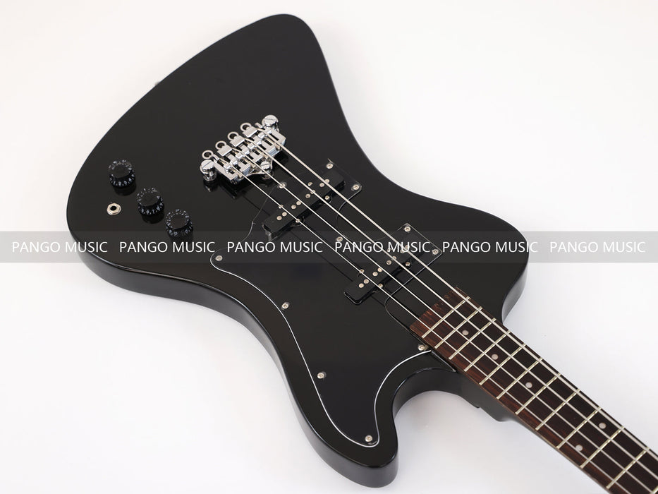 4 Strings All Black Electric Bass Guitar (GKS-077)