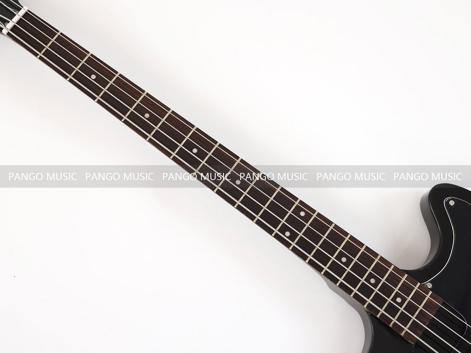 4 Strings All Black Electric Bass Guitar (GKS-077)