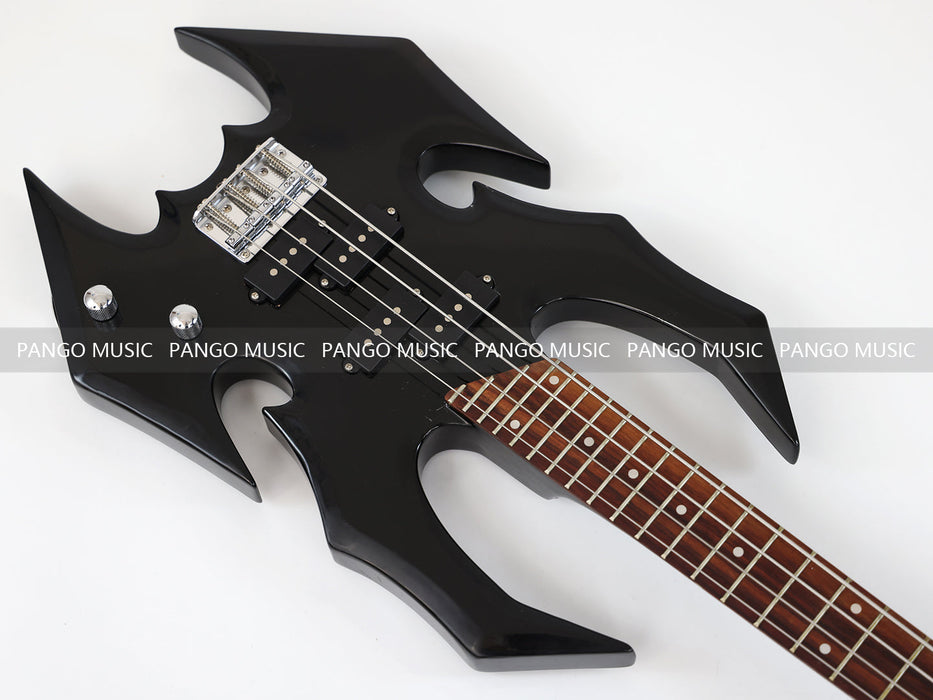 4 Strings All Black Electric Bass Guitar (GKS-085)