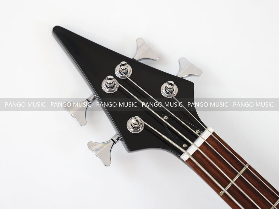 4 Strings All Black Electric Bass Guitar (GKS-085)