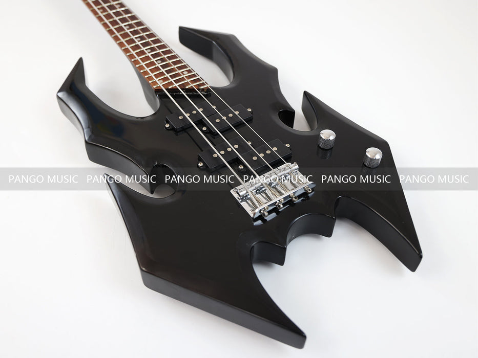 4 Strings All Black Electric Bass Guitar (GKS-085)