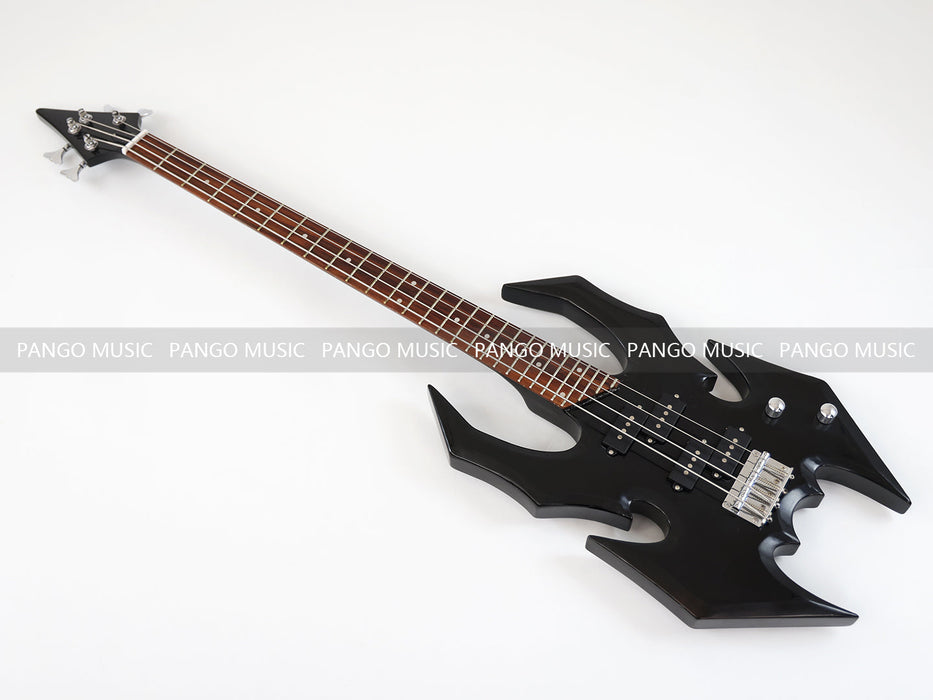 4 Strings All Black Electric Bass Guitar (GKS-085)