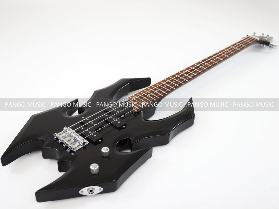 4 Strings All Black Electric Bass Guitar (GKS-085)