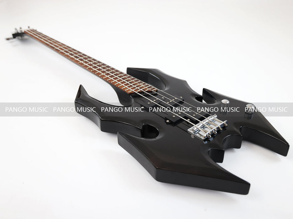 4 Strings All Black Electric Bass Guitar (GKS-085)