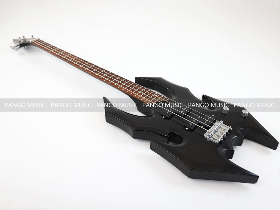 4 Strings All Black Electric Bass Guitar (GKS-085)