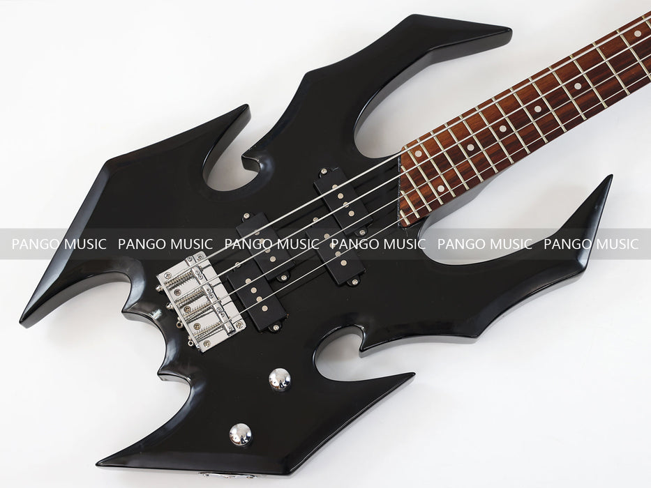 4 Strings All Black Electric Bass Guitar (GKS-085)