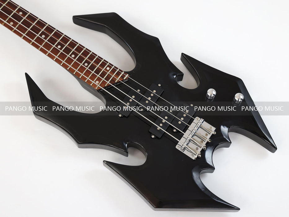 4 Strings All Black Electric Bass Guitar (GKS-085)