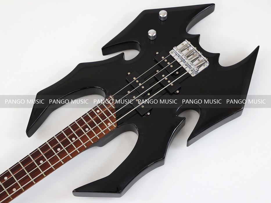 4 Strings All Black Electric Bass Guitar (GKS-085)