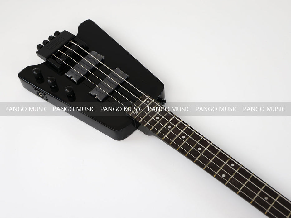 4 Strings All Black Headless Electric Bass Guitar (GKS-036)