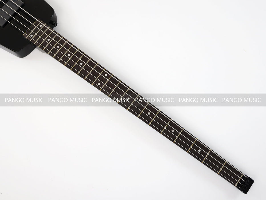 4 Strings All Black Headless Electric Bass Guitar (GKS-036)