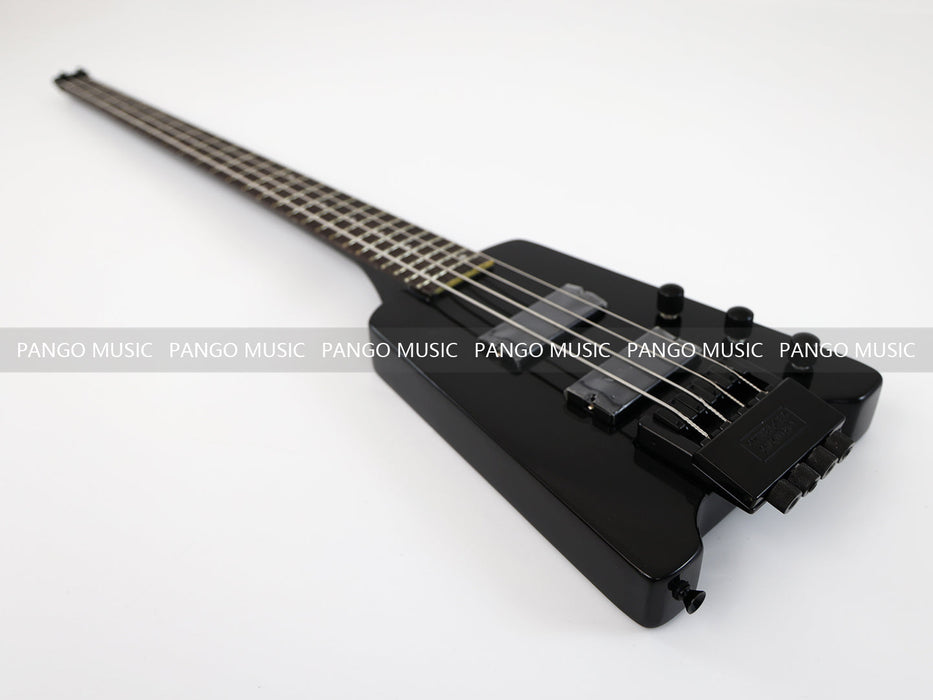 4 Strings All Black Headless Electric Bass Guitar (GKS-036)