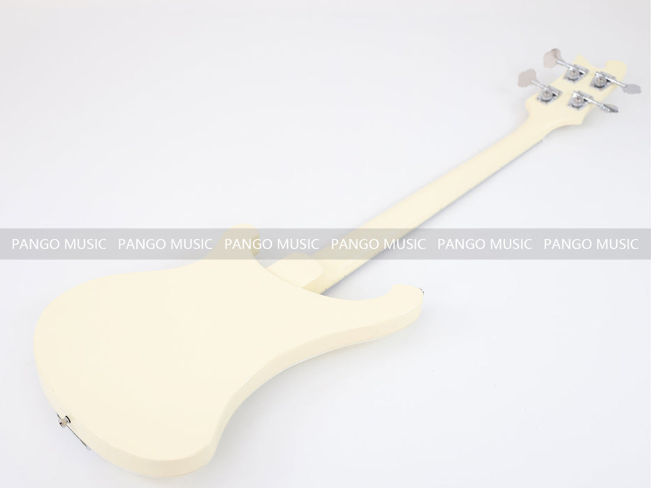 4 Strings All Cream Color Electric Bass Guitar (GKS-100)