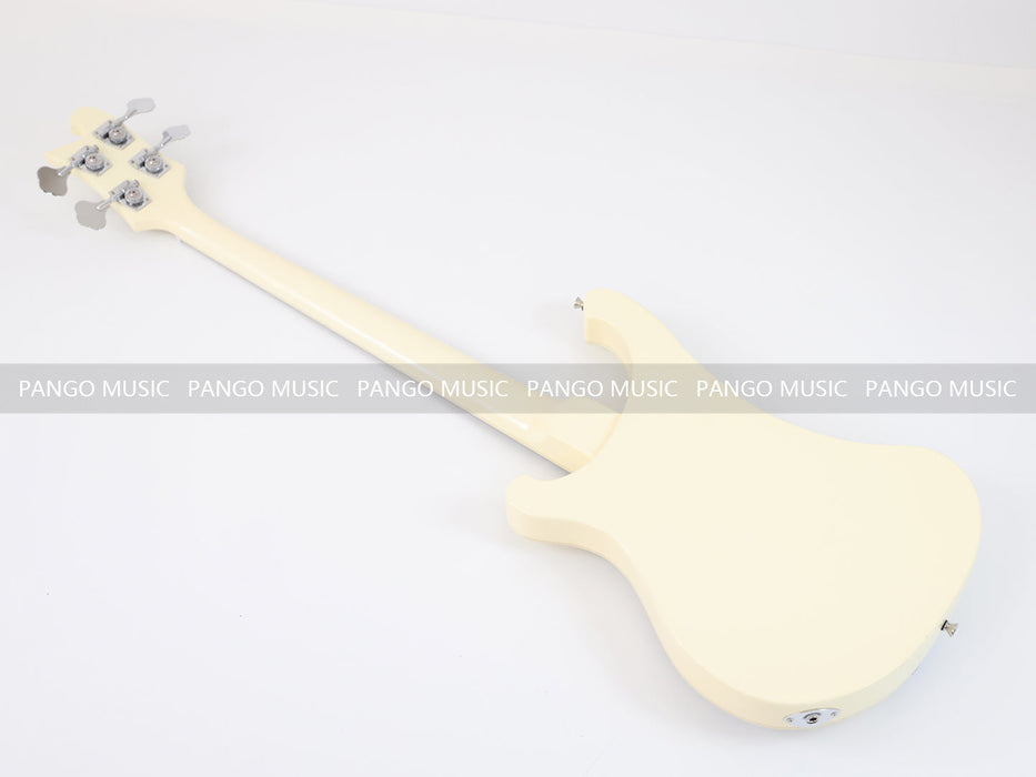 4 Strings All Cream Color Electric Bass Guitar (GKS-100)