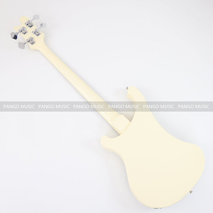 4 Strings All Cream Color Electric Bass Guitar (GKS-100)