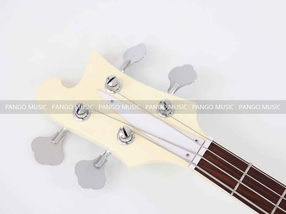 4 Strings All Cream Color Electric Bass Guitar (GKS-100)