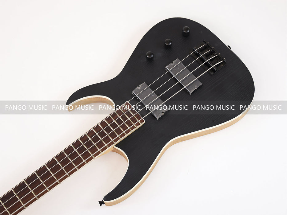 4 Strings Ash Wood Body Reverse Headstock Electric Bass Guitar (GKS-074)