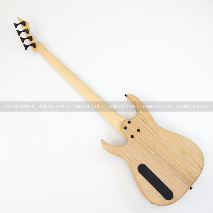 4 Strings Ash Wood Body Reverse Headstock Electric Bass Guitar (GKS-074)