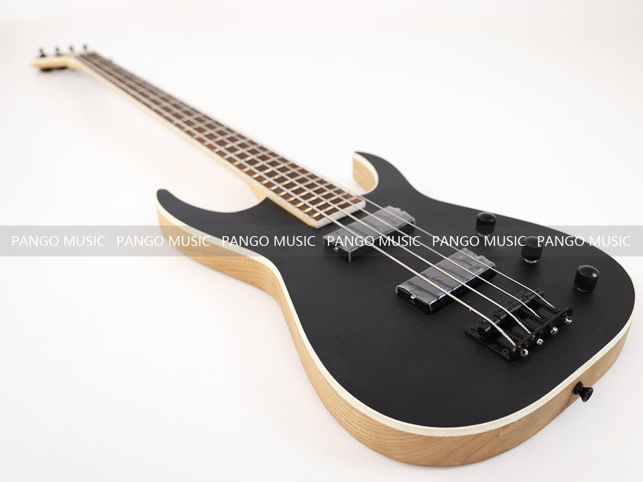 4 Strings Ash Wood Body Reverse Headstock Electric Bass Guitar (GKS-074)