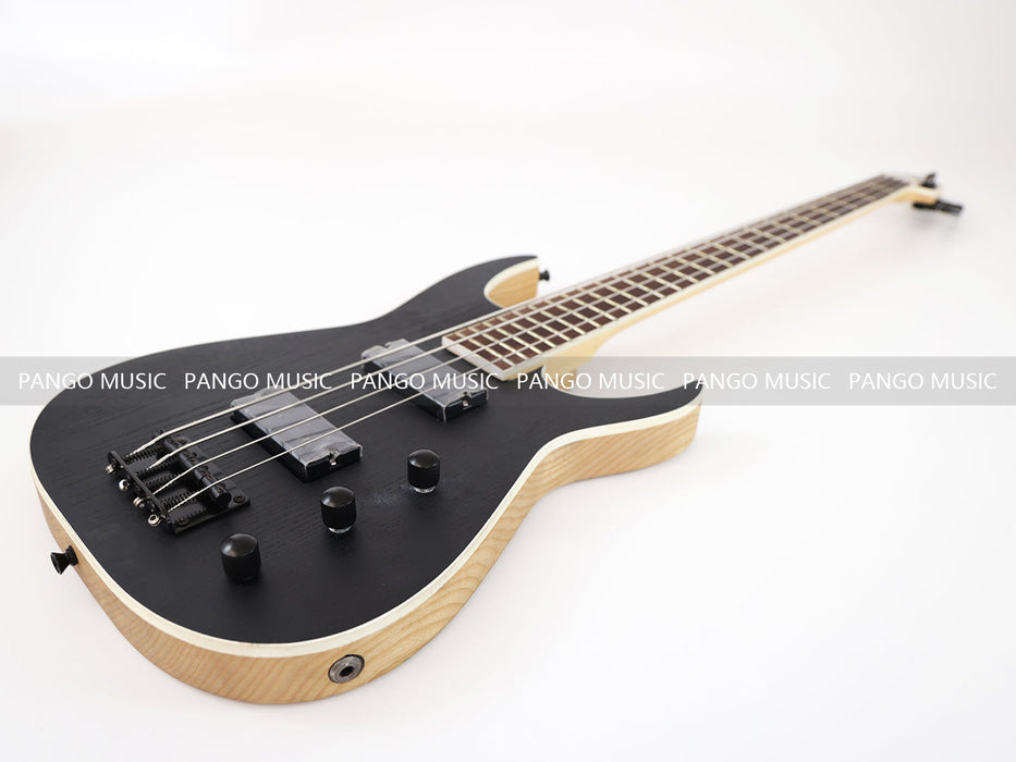 4 Strings Ash Wood Body Reverse Headstock Electric Bass Guitar (GKS-074)