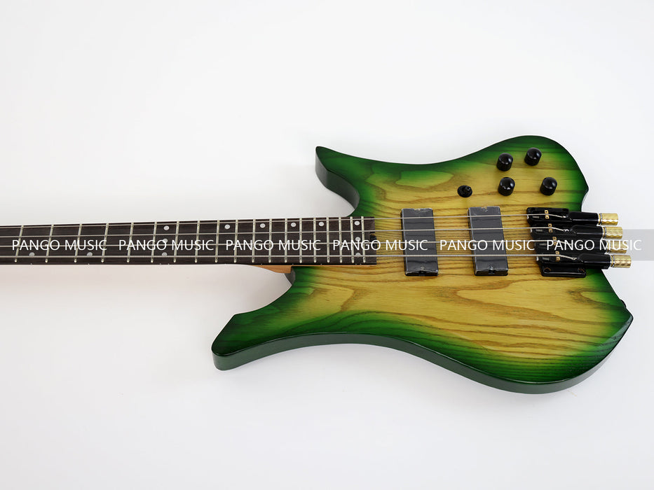 PPEQ 4 Strings Headless Ash Wood Body Electric Bass Guitar (PJX-680)