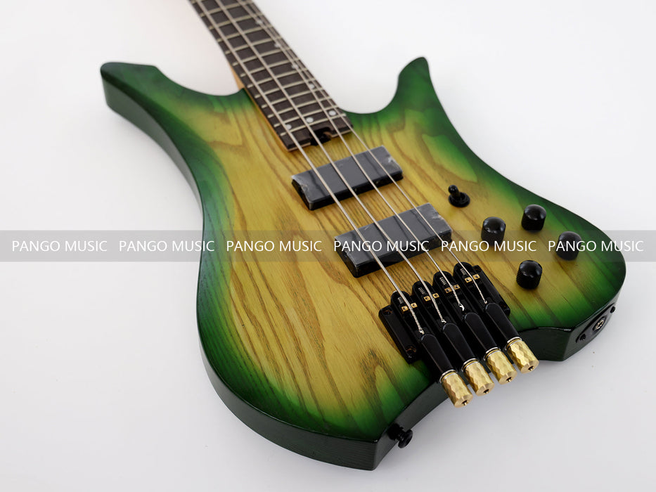 PPEQ 4 Strings Headless Ash Wood Body Electric Bass Guitar (PJX-680)