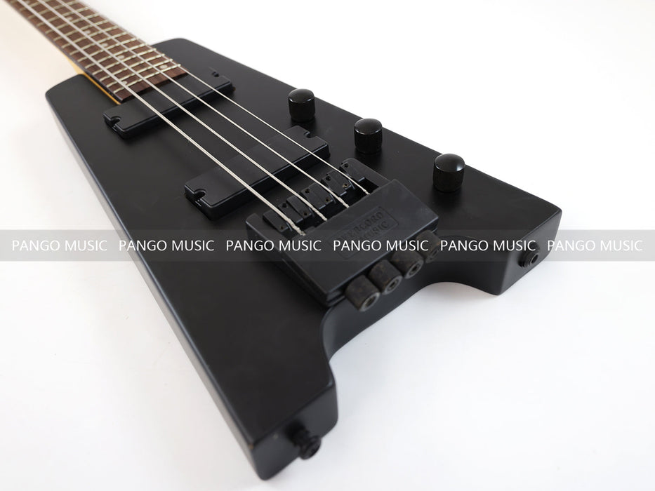 4 Strings Headless Black Electric Bass Guitar (PWT-252S)