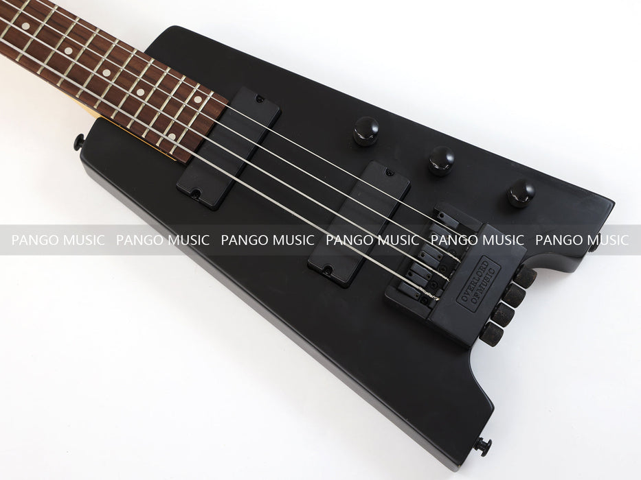 4 Strings Headless Black Electric Bass Guitar (PWT-252S)