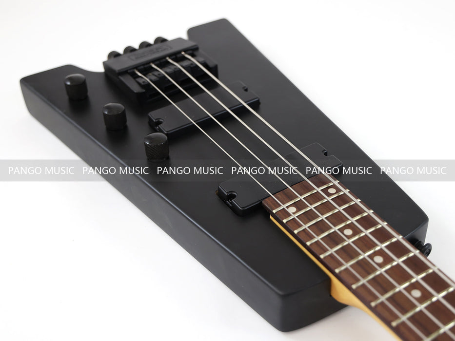 4 Strings Headless Black Electric Bass Guitar (PWT-252S)