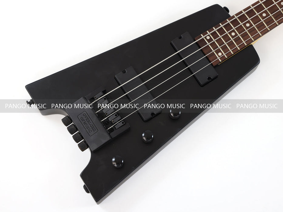 4 Strings Headless Black Electric Bass Guitar (PWT-252S)