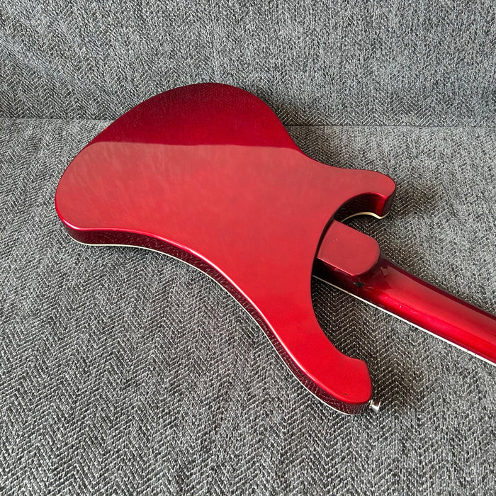 4 Strings Rick Style Bass Guitar with Metallic Red Finish (GKS-008)