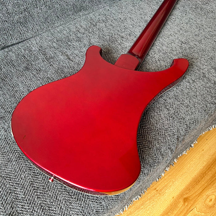 4 Strings Rick Style Bass Guitar with Metallic Red Finish (GKS-008)