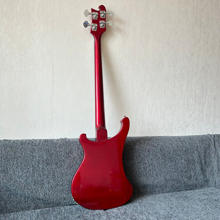 4 Strings Rick Style Bass Guitar with Metallic Red Finish (GKS-008)