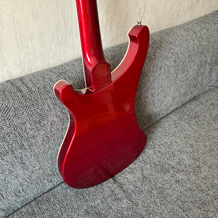 4 Strings Rick Style Bass Guitar with Metallic Red Finish (GKS-008)