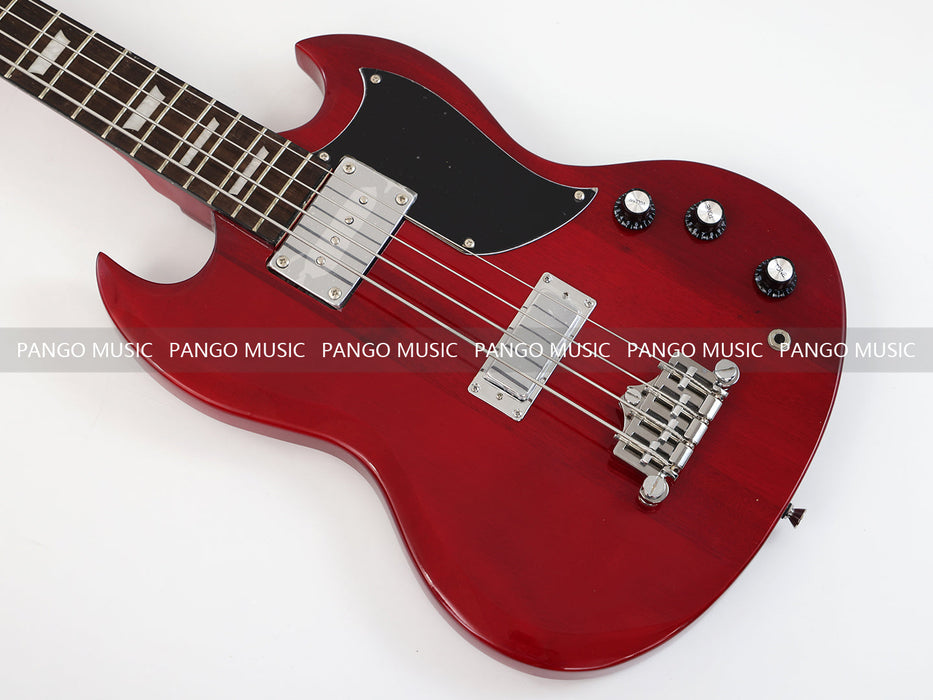 4 Strings SG Style All Red Electric Bass Guitar (GKS-081)