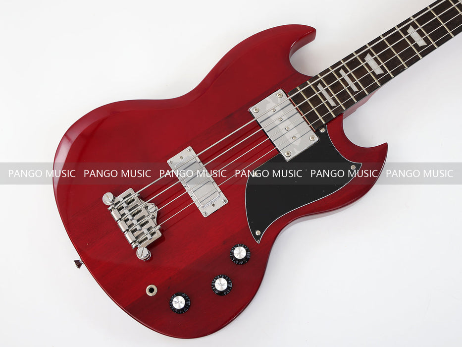 4 Strings SG Style All Red Electric Bass Guitar (GKS-081)